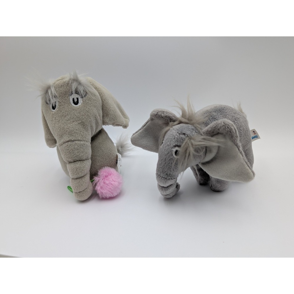Manhattan Toys Dr Seuss Horton Elephant Mini Puppet 5 Inch 2008 Plush Lot